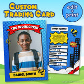 Custom Comic Trading Kaart voor Kids Smart Fun Gif Contactkaartje