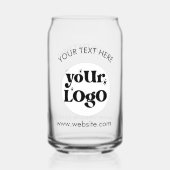 Custom Company Branded Business Logo Blikvorm Glas (Voorkant)