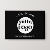 Custom Company Branded Business Logo Button (Voorkant)