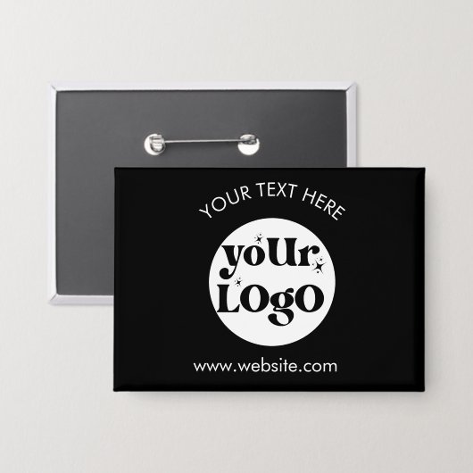 Custom Company Branded Business Logo Button (Voorkant / Achterkant)