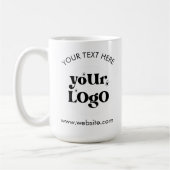 Custom Company Branded Business Logo Koffiemok (Links)