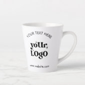 Custom Company Branded Business Logo Latte Mok (Rechts)
