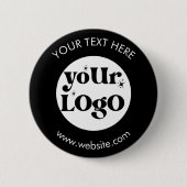 Custom Company Branded Business Logo Ronde Button 5,7 Cm (Voorkant)