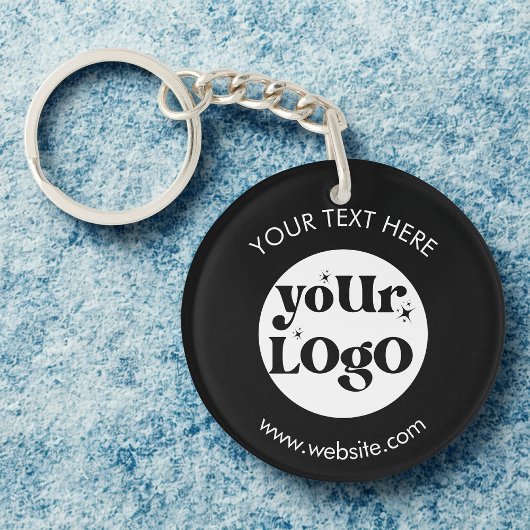 Custom Company Branded Business Logo Sleutelhanger