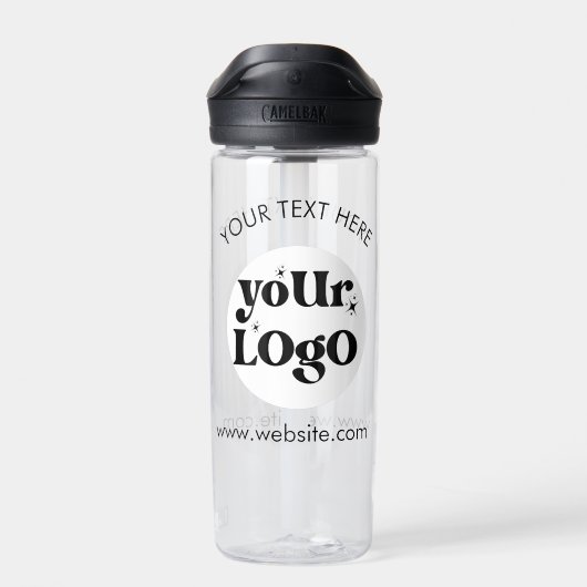 Custom Company Branded Business Logo Waterfles (Achterkant)