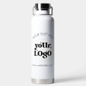 Custom Company Branded Business Logo Waterfles (Achterkant)
