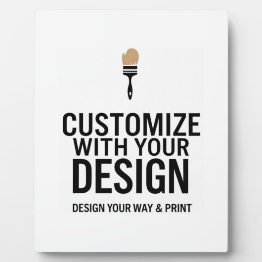 Custom Company Branded Personalized Minimalist  Fotoplaat (Voorkant)