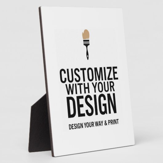 Custom Company Branded Personalized Minimalist  Fotoplaat (Zijkant)