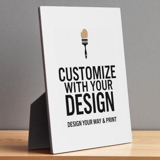 Custom Company Branded Personalized Minimalist  Fotoplaat