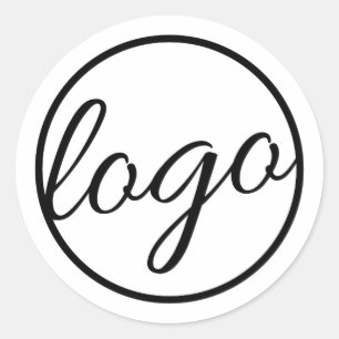 Custom Company Branding Logo Business Ronde Sticker