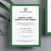 Custom Company Business Corporate Event Green Kaart