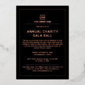 Custom Company Business Corporate Event Party Folie Uitnodiging (Voorkant)