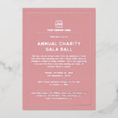 Custom Company Business Corporate Event Party Folie Uitnodiging (Voorkant)