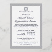 Custom Company Business Corporate Event Party Folie Uitnodiging (Voorkant)