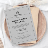 Custom Company Business Corporate Event Party Grey Kaart