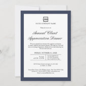 Custom Company Business Corporate Event Party Kaart (Voorkant)