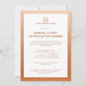 Custom Company Business Corporate Event Party Kaart (Voorkant)