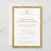 Custom Company Business Corporate Event Party Kaart (Voorkant)