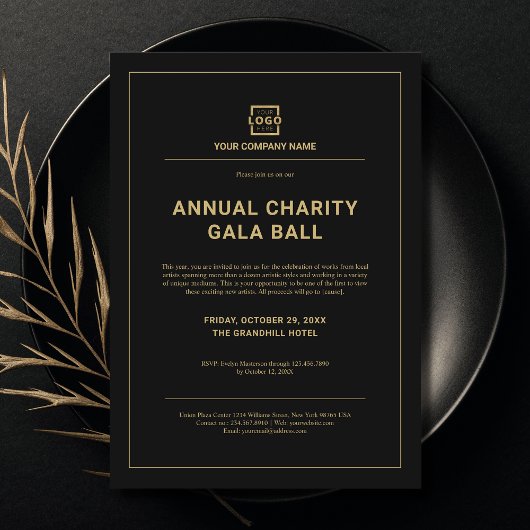 Custom Company Business Corporate Event Party Kaart