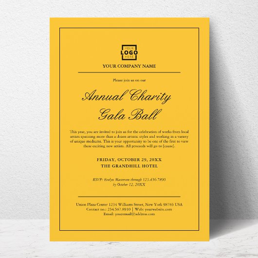 Custom Company Business Corporate Event Party Kaart