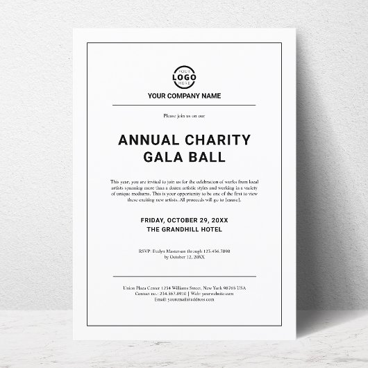 Custom Company Business Corporate Event Party Kaart