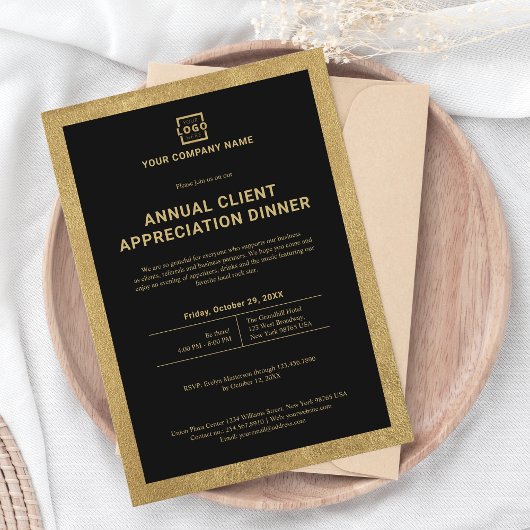 Custom Company Business Corporate Event Party Kaart