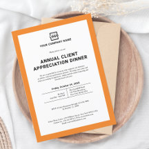 Custom Company Business Corporate Party Oranje