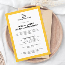 Custom Company Business Corporate Party Yellow