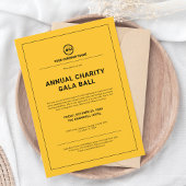 Custom Company Business Corporate Party Yellow Kaart