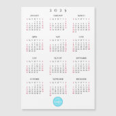 Custom Company Business Logo 2025 Calendar Kaart (Voorkant)