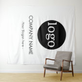 Custom Company business Logo Backdrop For Events Wandkleed (In Situ (horizontaal))