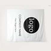 Custom Company business Logo Backdrop For Events Wandkleed (Voorkant (horizontaal))