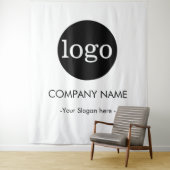 Custom Company business Logo Backdrop For Events Wandkleed (In situ)