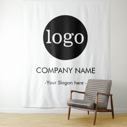 Custom Company business Logo Backdrop For Events Wandkleed (In situ)