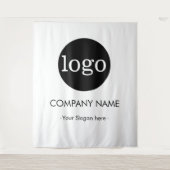 Custom Company business Logo Backdrop For Events Wandkleed (Voorkant)