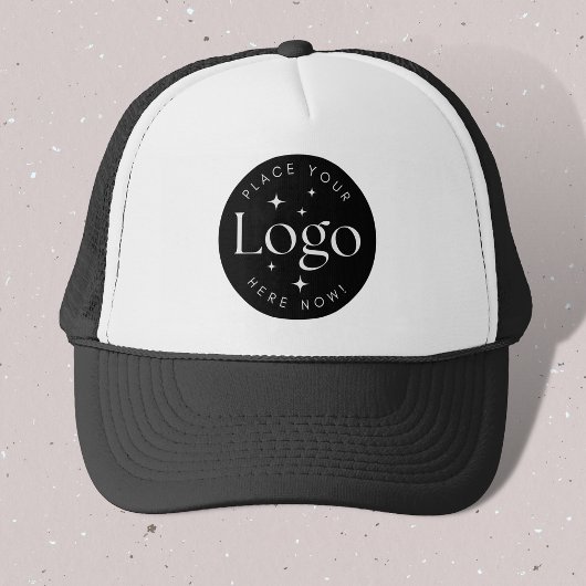 Custom Company Business Logo Black Trucker Hat Pet