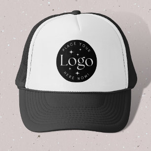Custom Company Business Logo Black Trucker Hat Trucker Pet