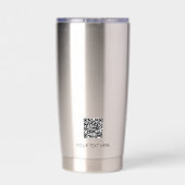 Custom Company Business Logo Branded QR Code Geïsoleerde Drinkbeker (Achterkant)