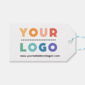 Custom Company Business Logo Cadeaulabel (Voorkant (Horizontaal))