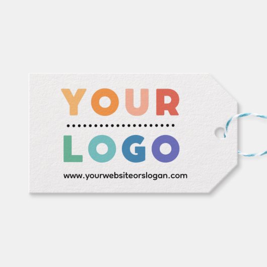 Custom Company Business Logo Cadeaulabel (Voorkant (Horizontaal))
