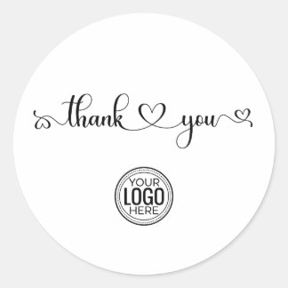 Custom Company Business Logo Dank u Sticker