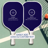 Custom Company Business Logo en tekst eenvoudig bl Pickleball Paddle