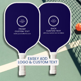 Custom Company Business Logo en tekst eenvoudig bl Pickleball Paddle