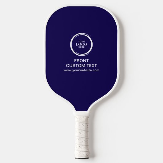 Custom Company Business Logo en tekst eenvoudig bl Pickleball Paddle (Voorkant)