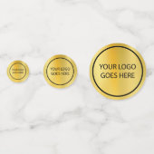 Custom Company Business Logo Gold Confetti (Achterkanten)