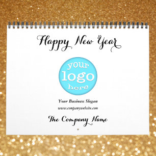 Custom Company Business Logo Kantoor 2025 Foto Kalender
