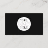 Custom Company Business Logo Minimalist QR Code Visitekaartje (Voorkant)