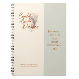 Custom Company Business Logo Modern Geel Groen Notitieboek