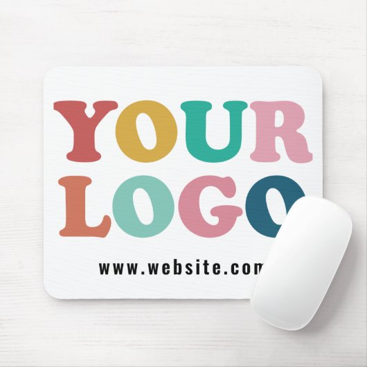 Custom Company Business Logo Muismat (Met muis)