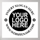 Custom Company Business Logo Poster (Voorkant)